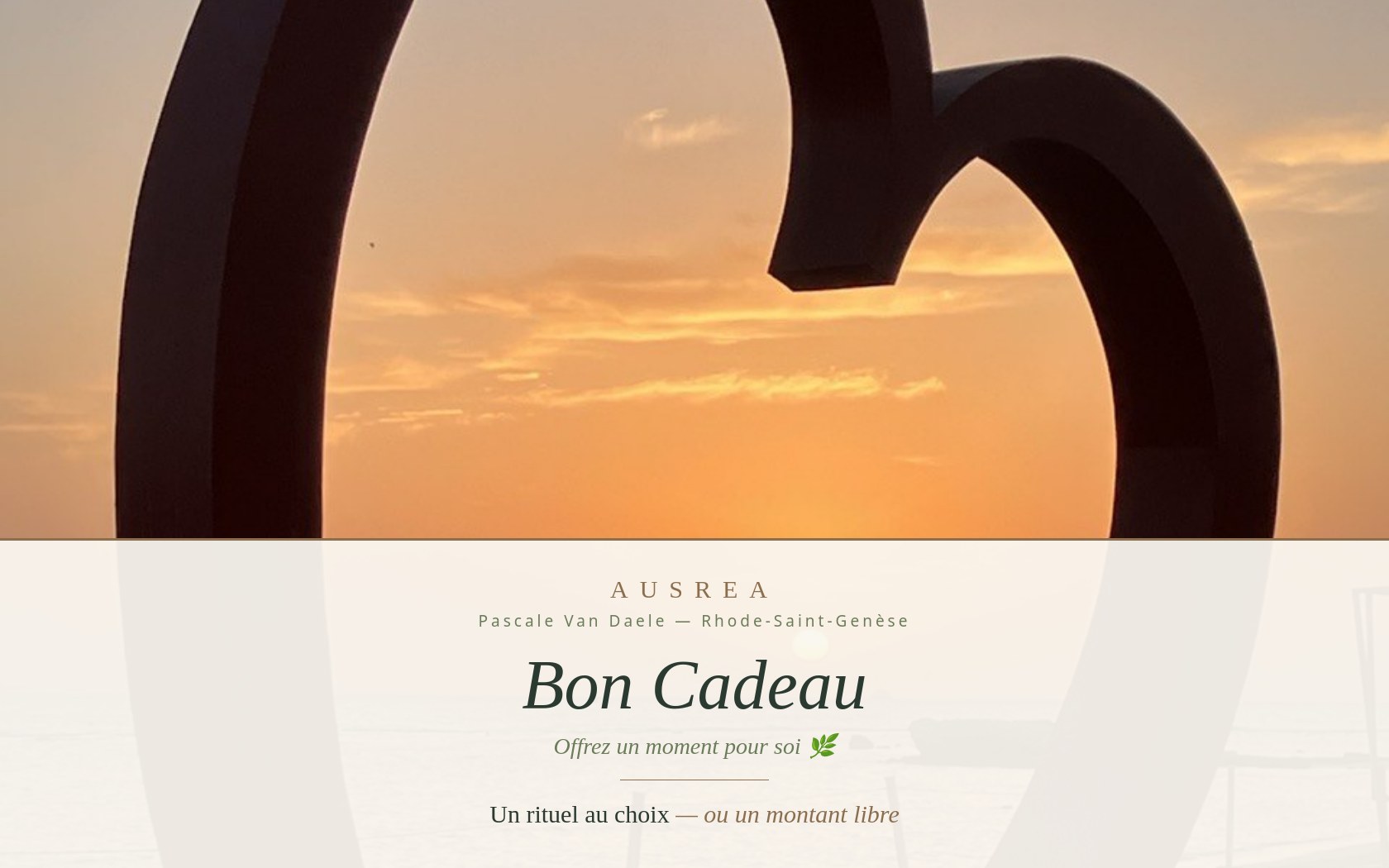 Bon cadeau Ausrea — offrez un moment pour soi